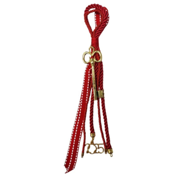 Red & Gold Key Good Luck Charm