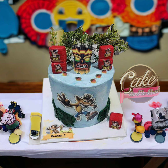 Crash Bandicoot Cake