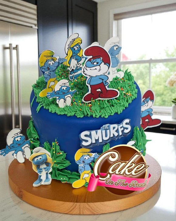The Smurfs Cake