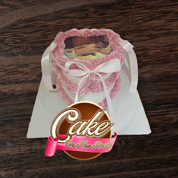 Vintage Cake with Printed Image
