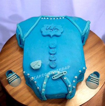 Baby Boy Onsie Cake