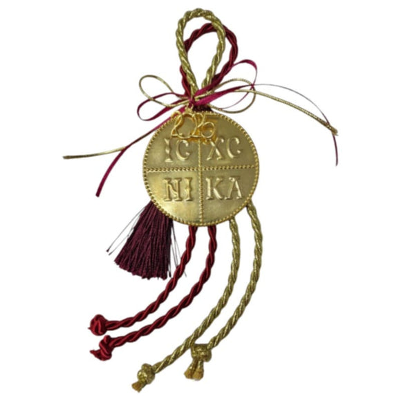 Gold & Red String Good Luck Charm