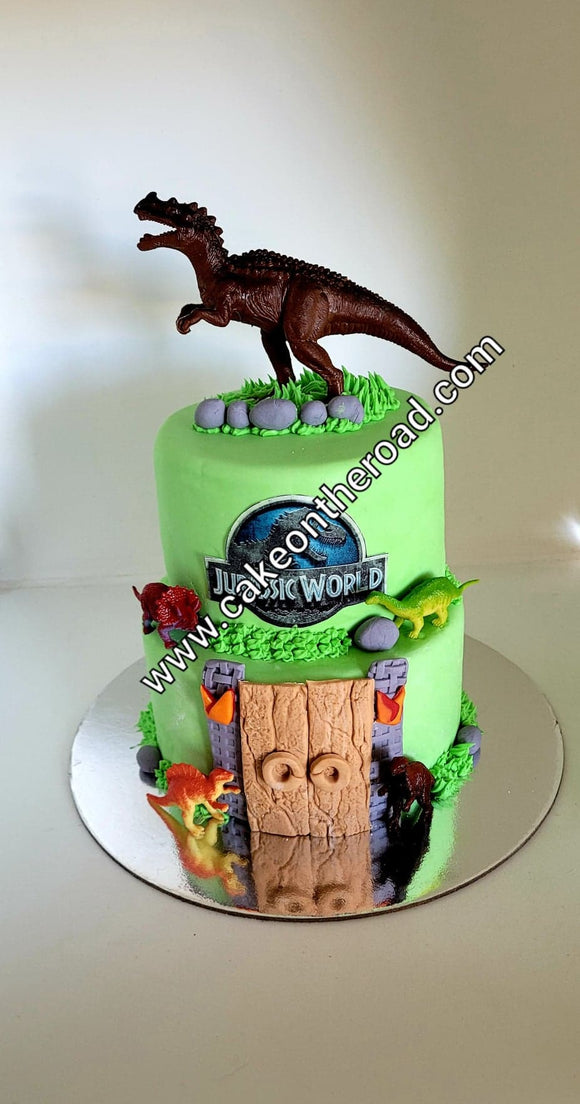 Jurassic World Dinosaur Cake - YouTube