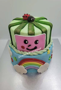 Watermelon Rainbow 2 Tier Cake