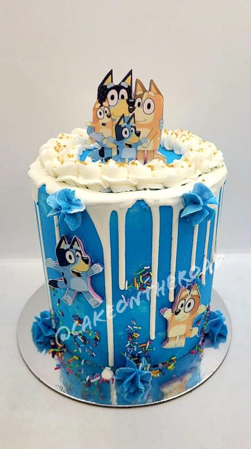 Home made Bluey cake for my daughter's 5th birthday! Had such fun creating  this! : r/bluey