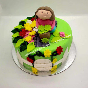 Lady Flower Cake