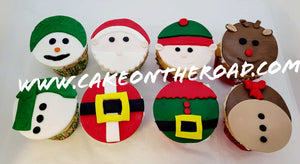 Assorted Christmas Cupcakes