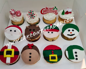 Christmas Cupcakes - 12 Pack