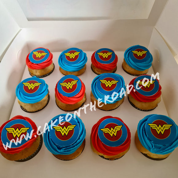 Wonder Woman Cupcakes