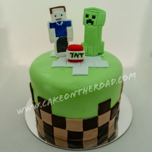 Minecraft TNT Cake