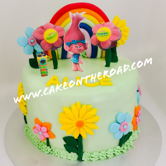 Flower Troll Cake