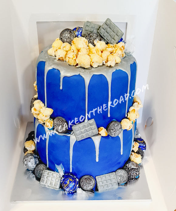 Blue & Silver Special Cake