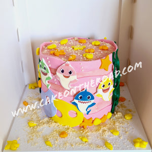 Pink Shark Cake