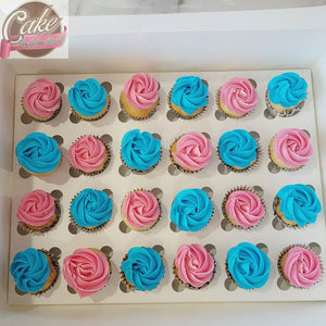 Pink & Blue Mini Cupcakes